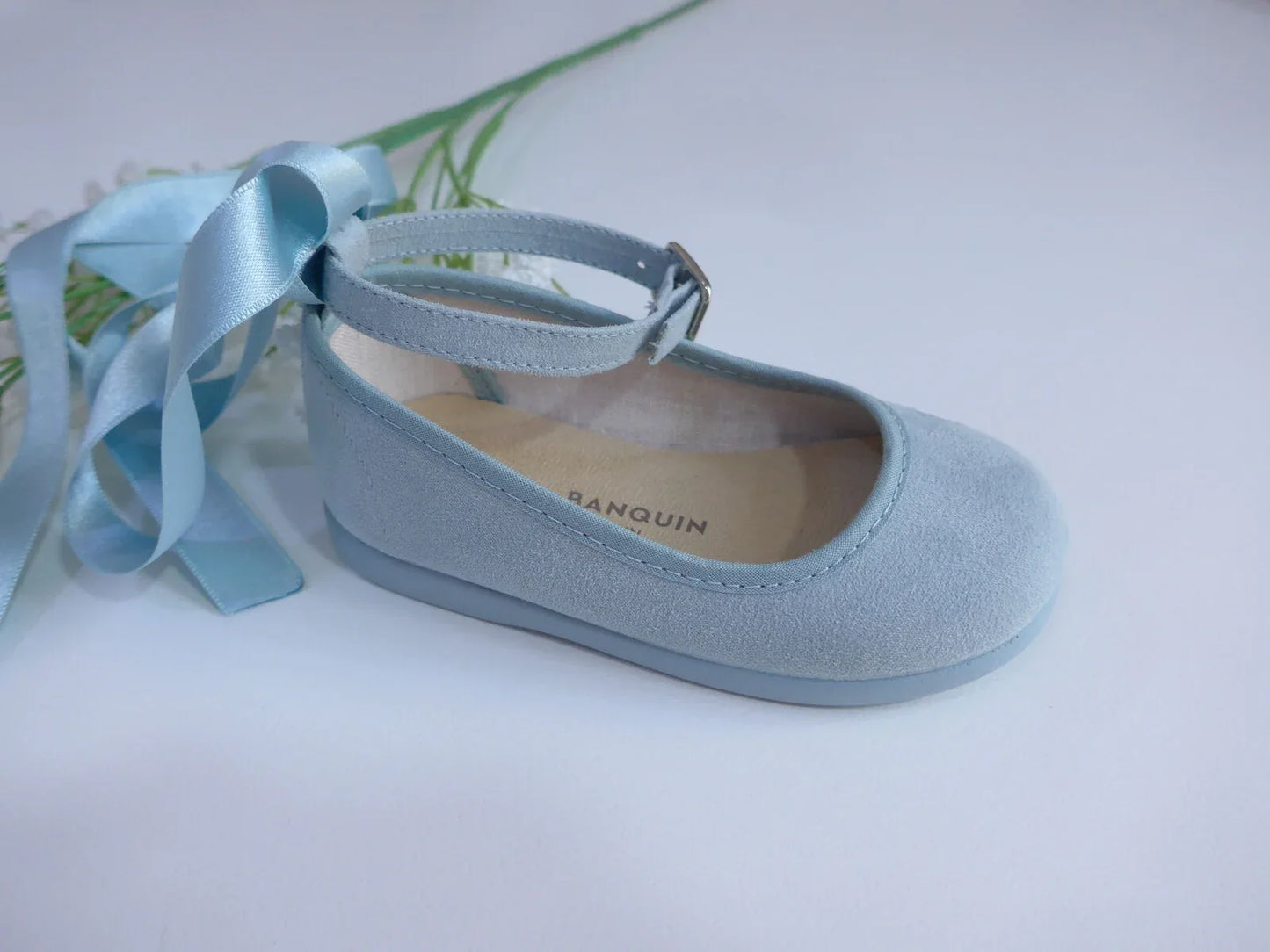 Bailarina serratex verde empolvado cinta y pulsera - PARDALETS