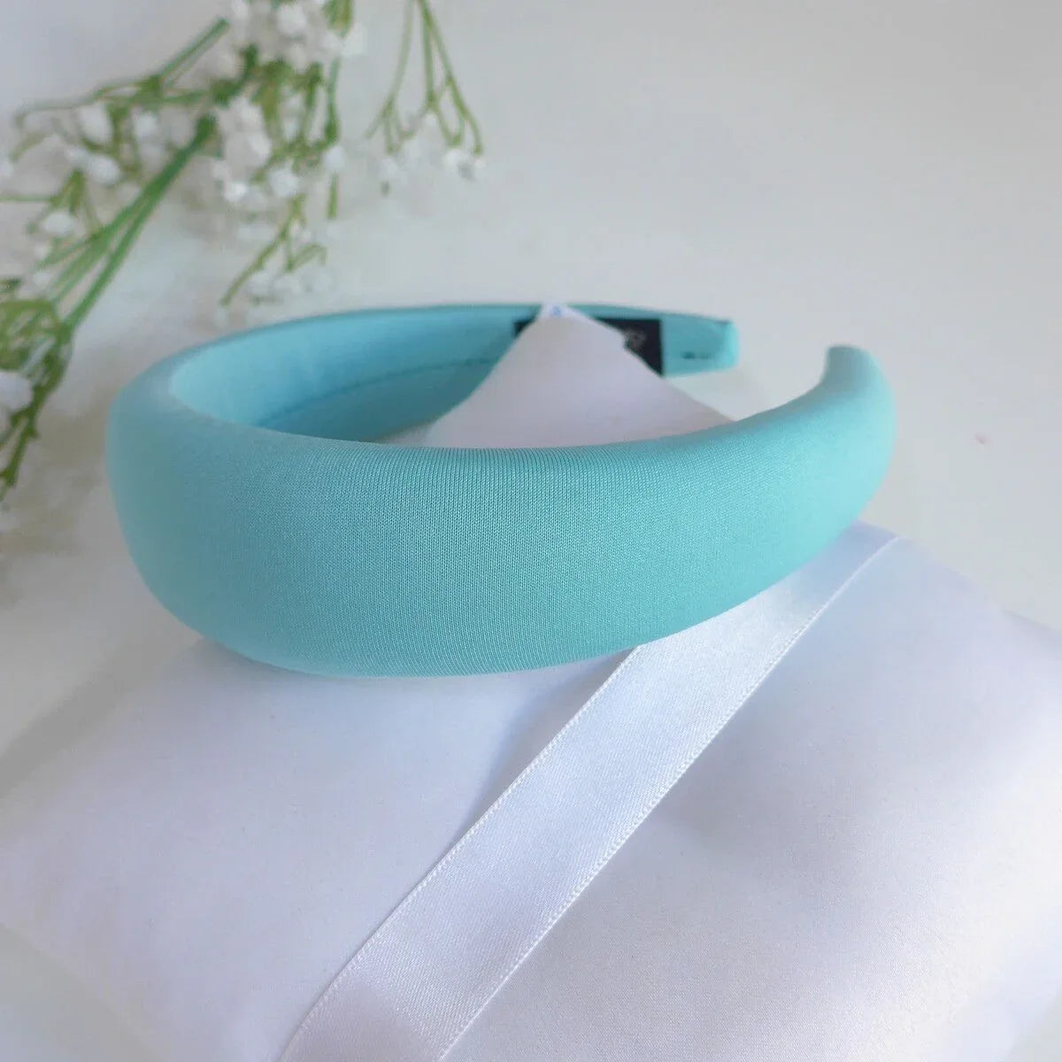 Diadema acolchada verde agua - PARDALETS