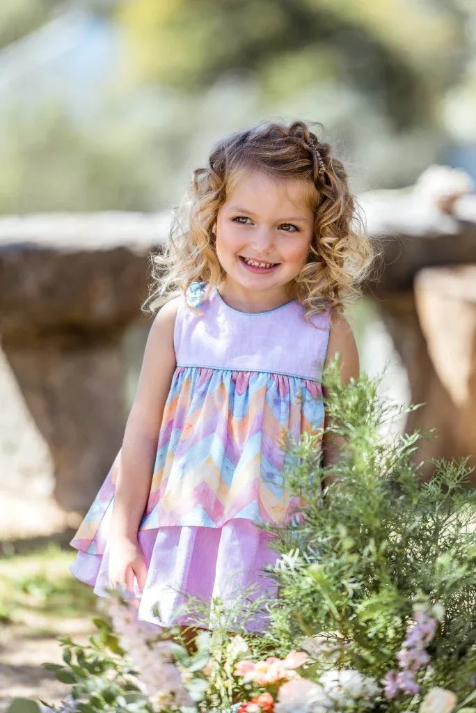 Vestido multicolor con braguita "Venus" - PARDALETS