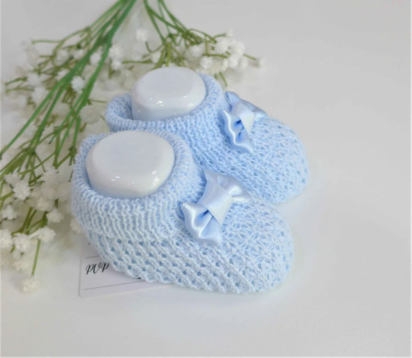 Patucos azul bebe - PARDALETS