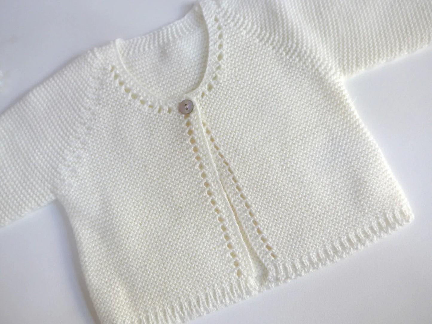 Chaqueta larga punto bobo beig - PARDALETS