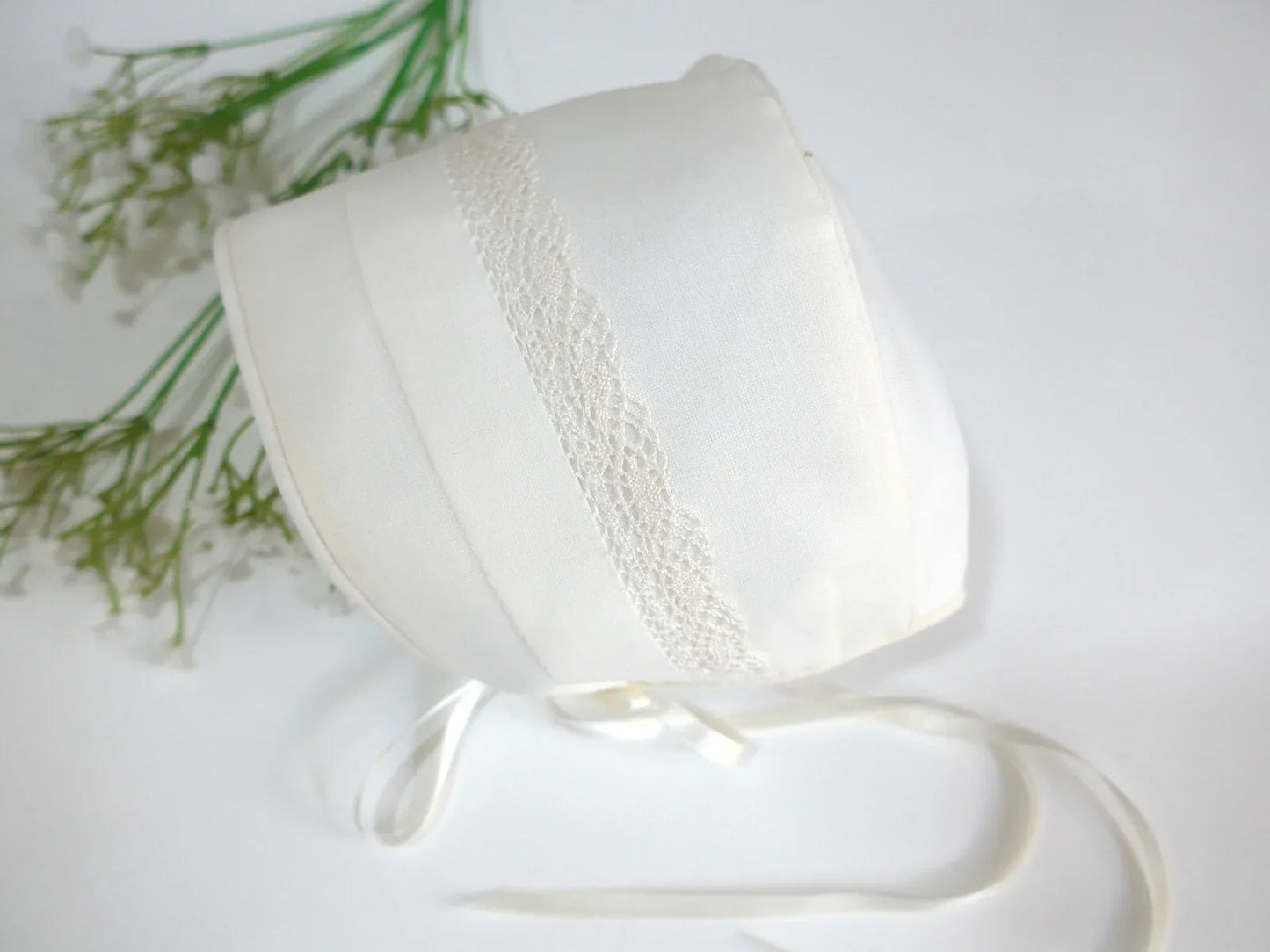 Capota batista beig con puntilla - PARDALETS