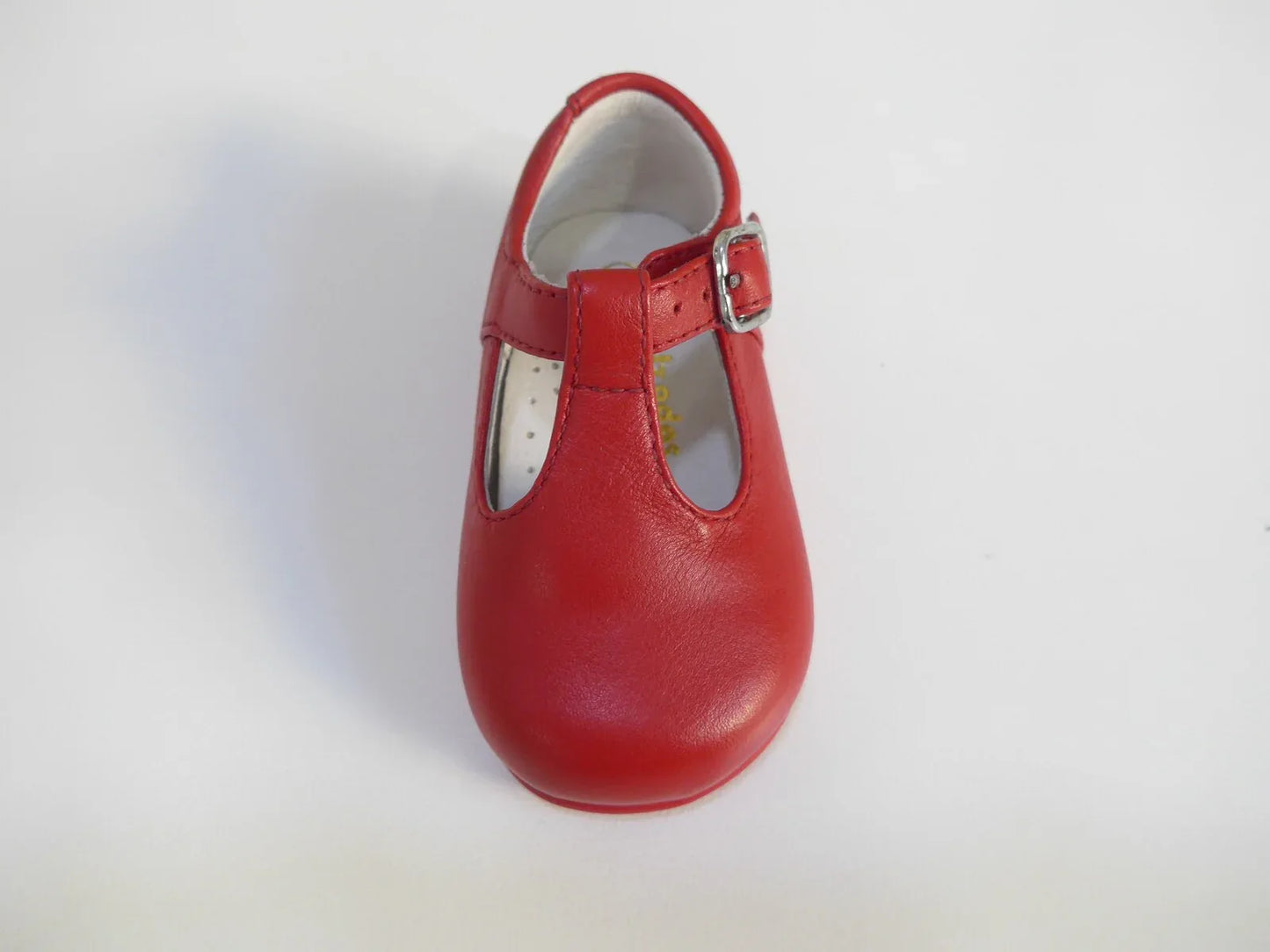 Pepito piel roja con suela DBebe - PARDALETS