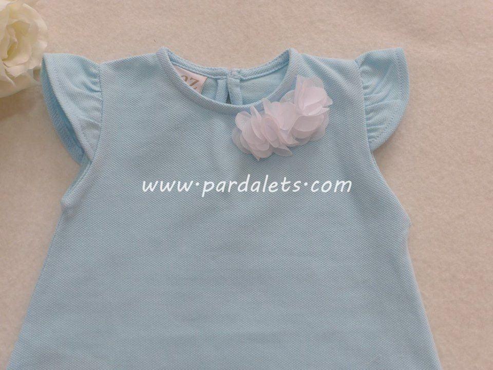Vestido verde mar algodon Paz Rodriguez - PARDALETS