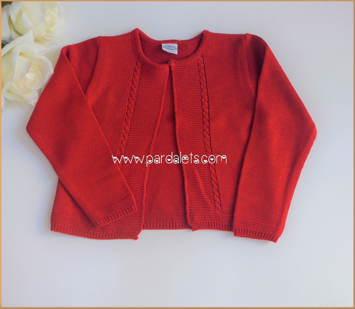 Chaqueta larga roja