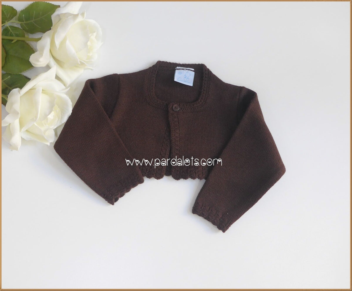 Chaqueta lana marrón chocolate Granlei