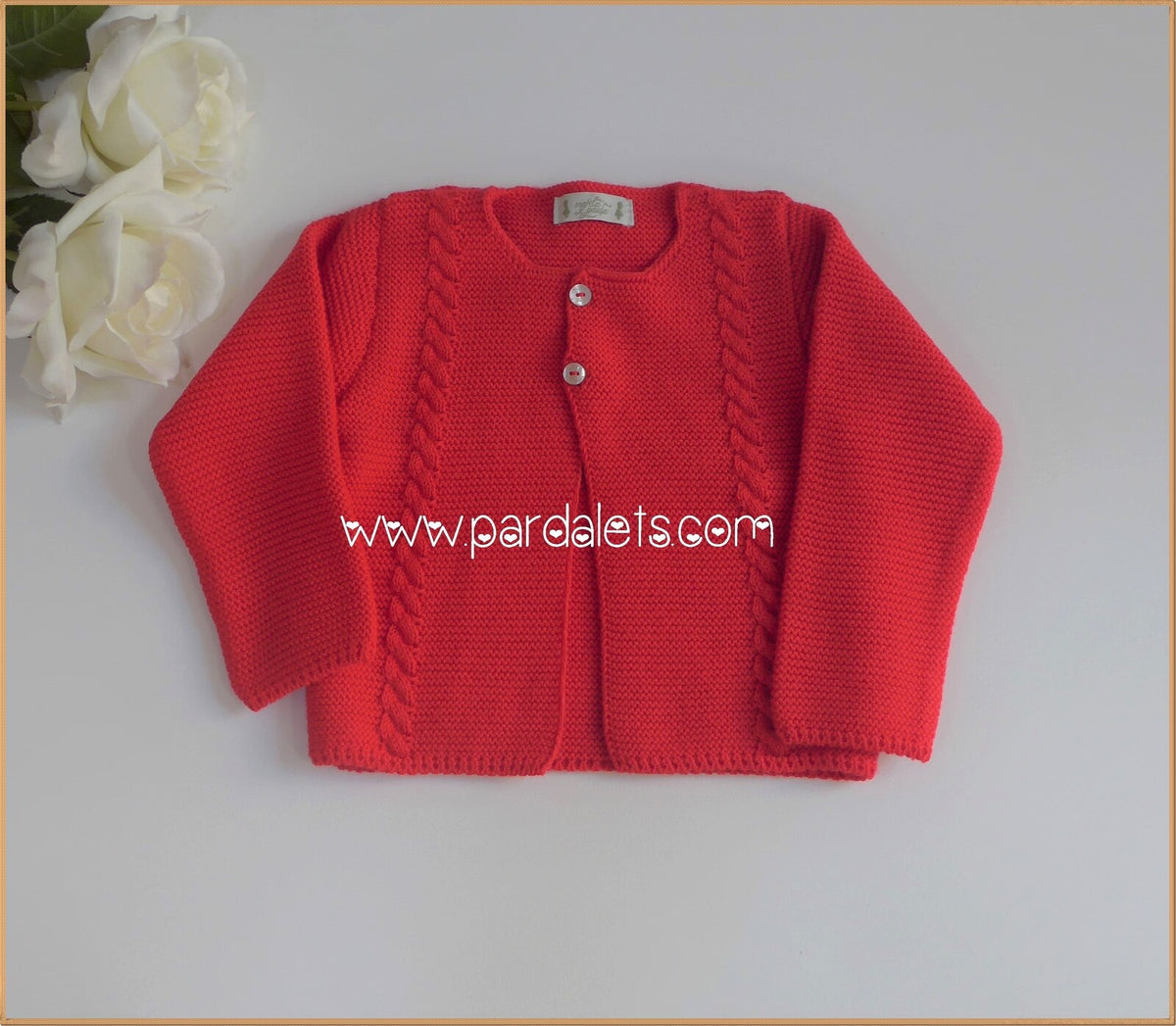 Chaqueta roja algodon Marta y Paula