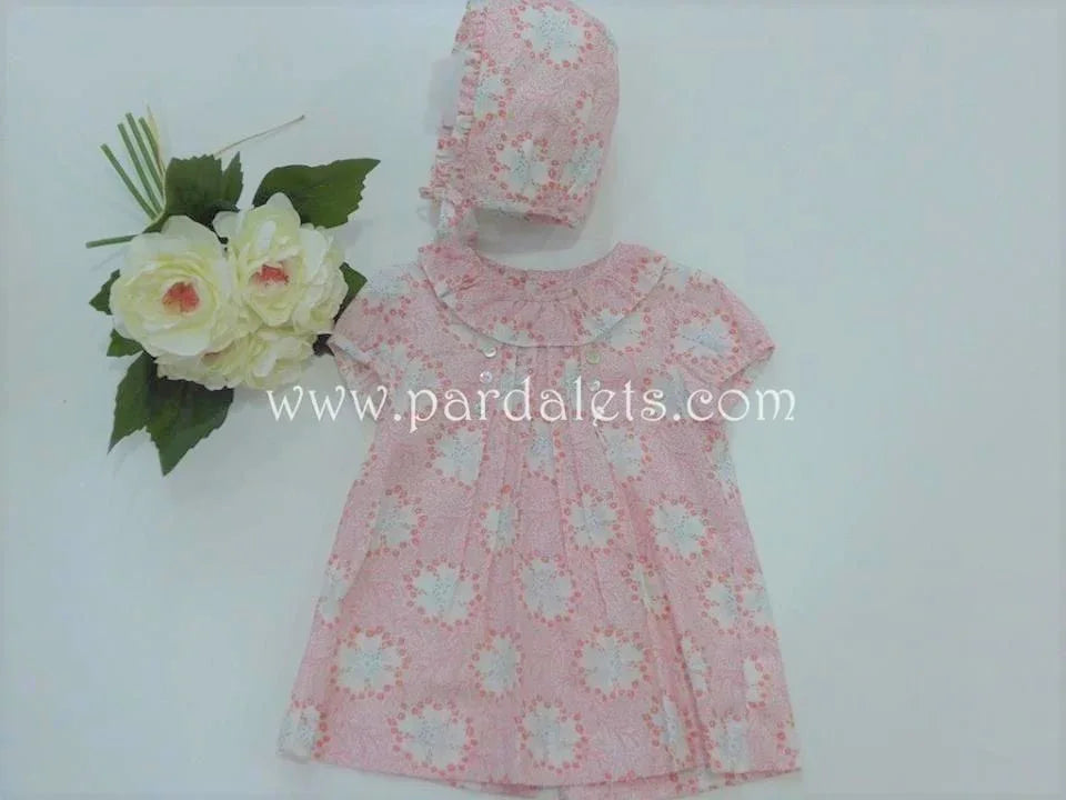 Vestido estampado floral con capota a juego - PARDALETS
