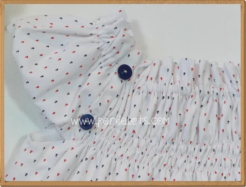 Vestido blanco estampado flechitas - PARDALETS