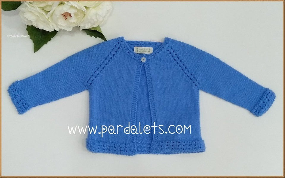 Chaqueta larga algodon azulona