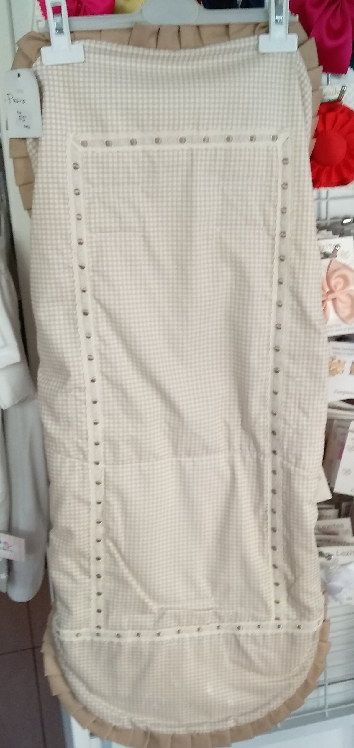 Colchoneta silla paraguas vichy camel