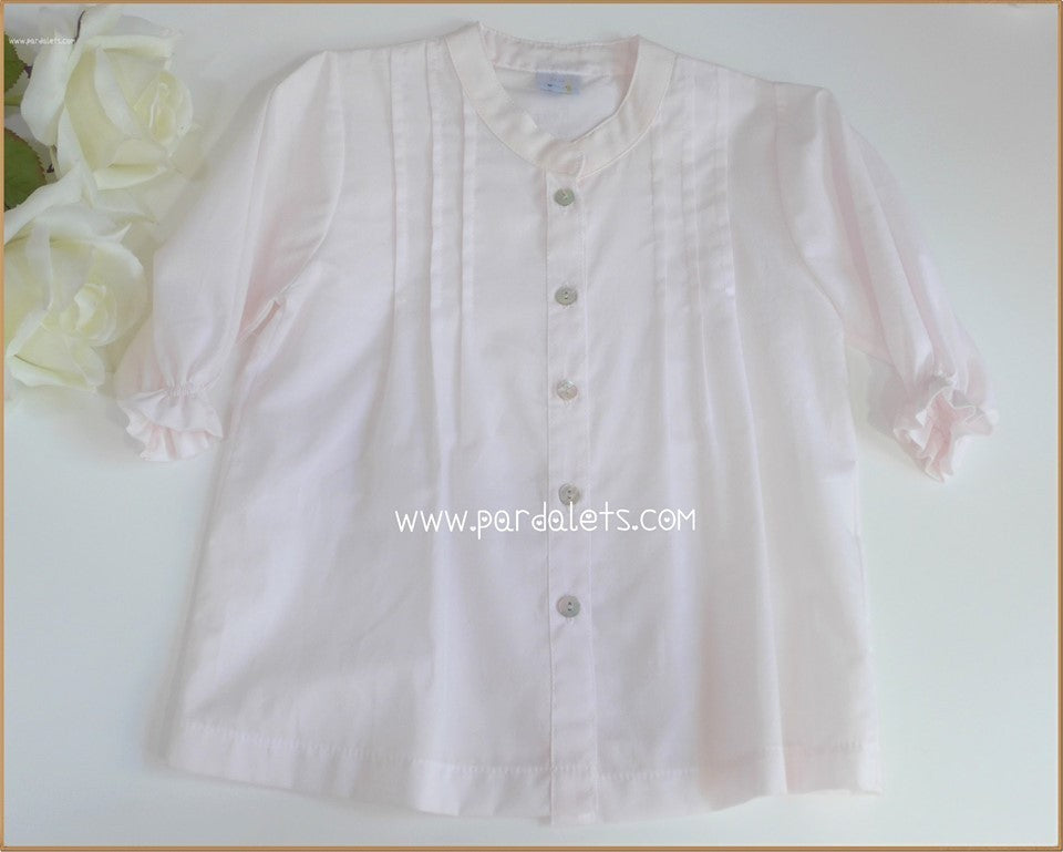 Camisa rosa bebé media maga