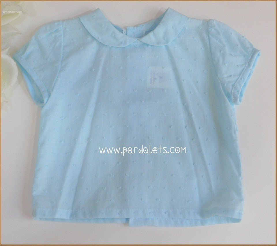 Camisa plumeti celeste manga corta
