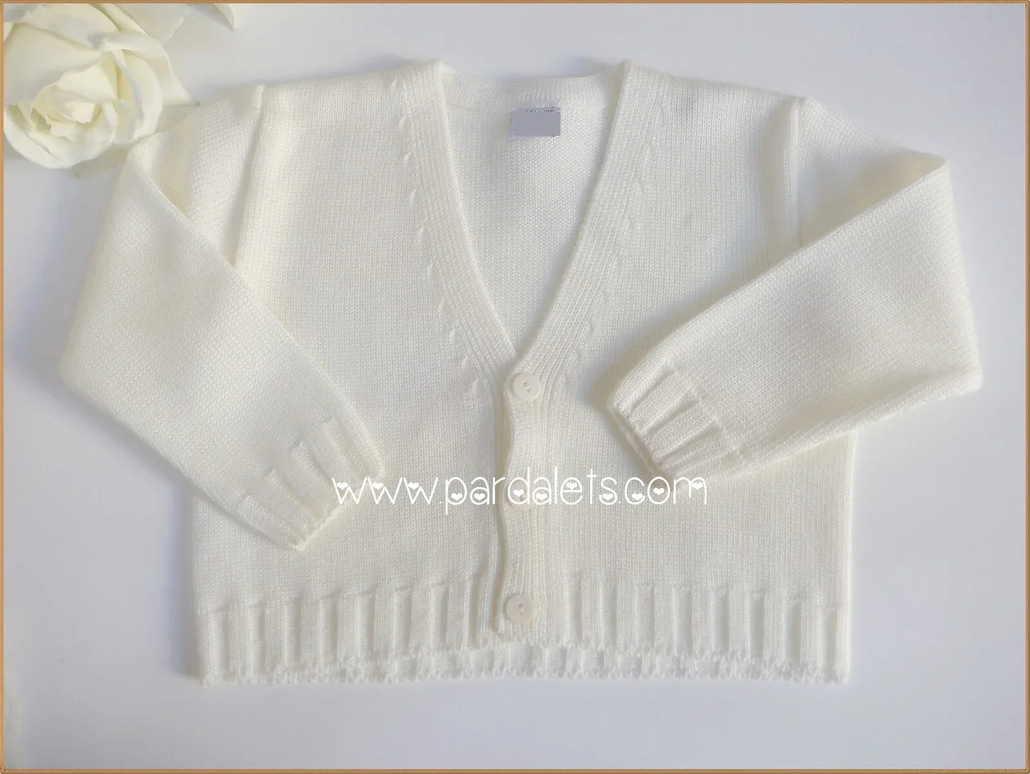 Chaqueta beig algodon con pico - PARDALETS