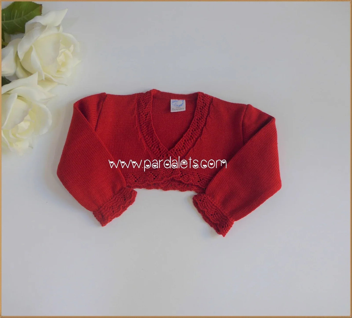 Chaqueta corta algodon rojo - PARDALETS