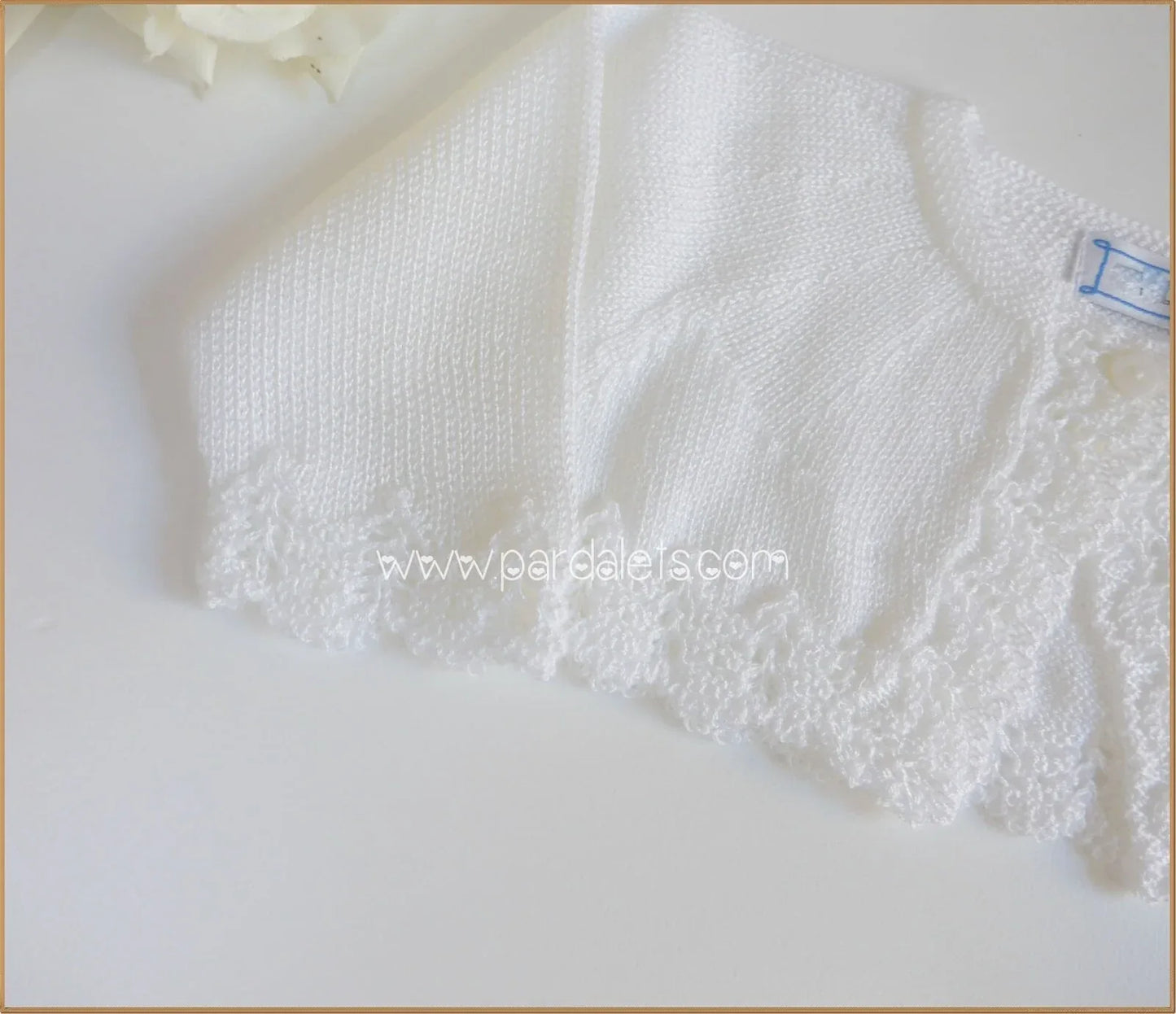 Chaqueta bolero perle blanco - PARDALETS