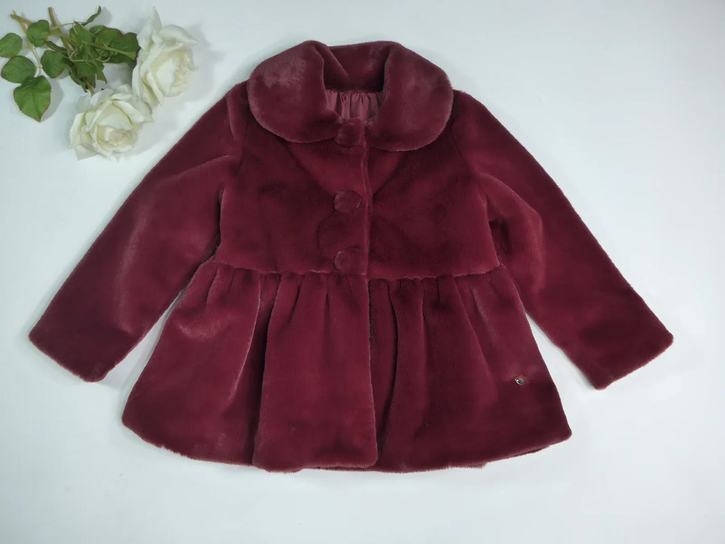 Abrigo pelito extrasuave granate - PARDALETS