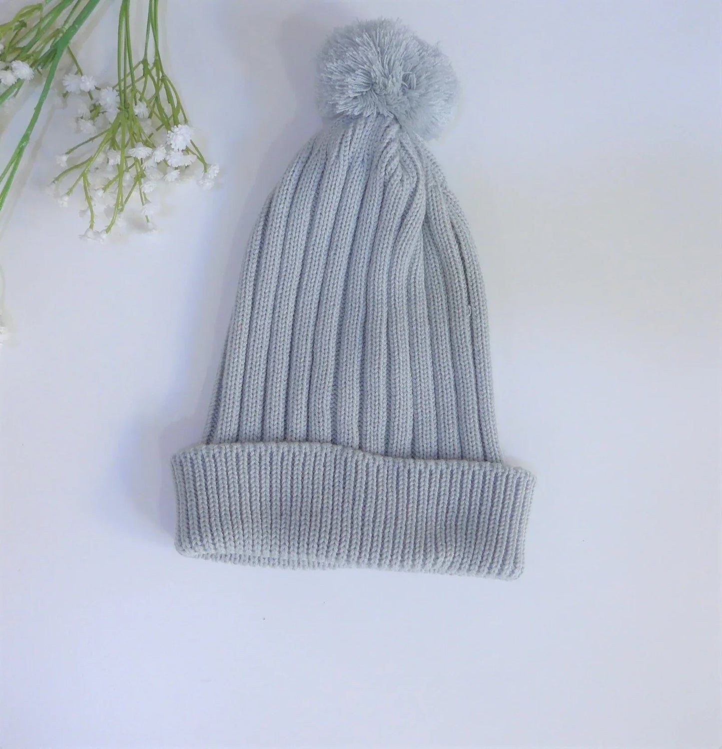 Gorro canale verde mint pompon punto - PARDALETS