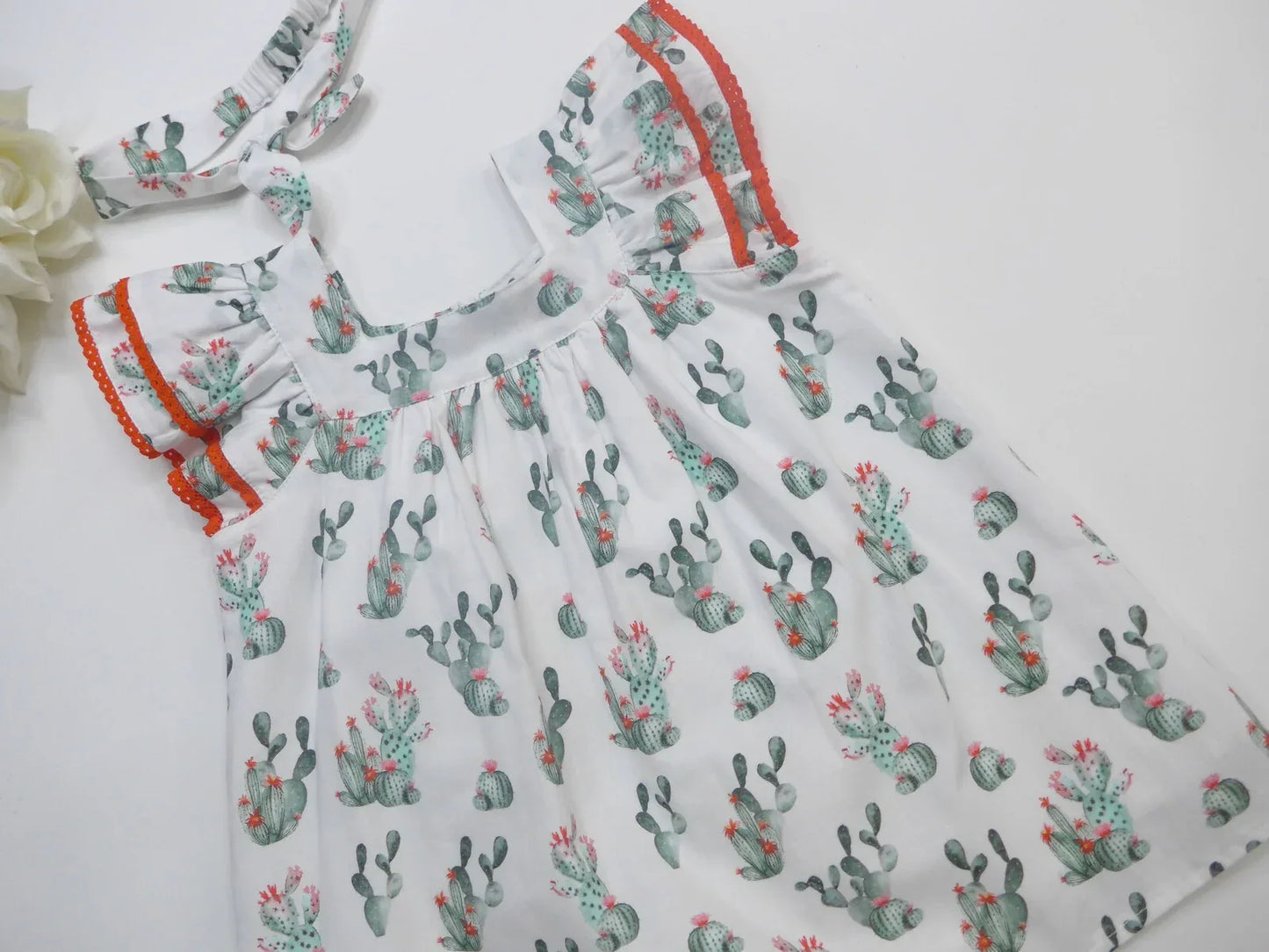Vestido estampado cactus con diadema - PARDALETS