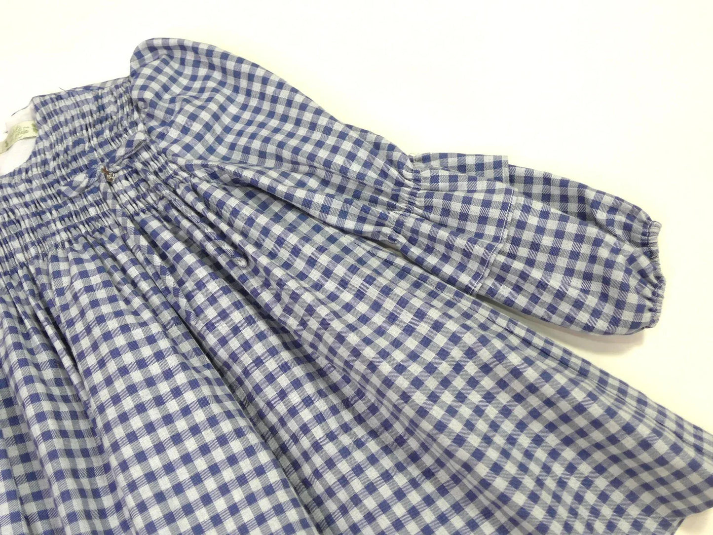 Vestido cuadros azules "Sueño" - PARDALETS