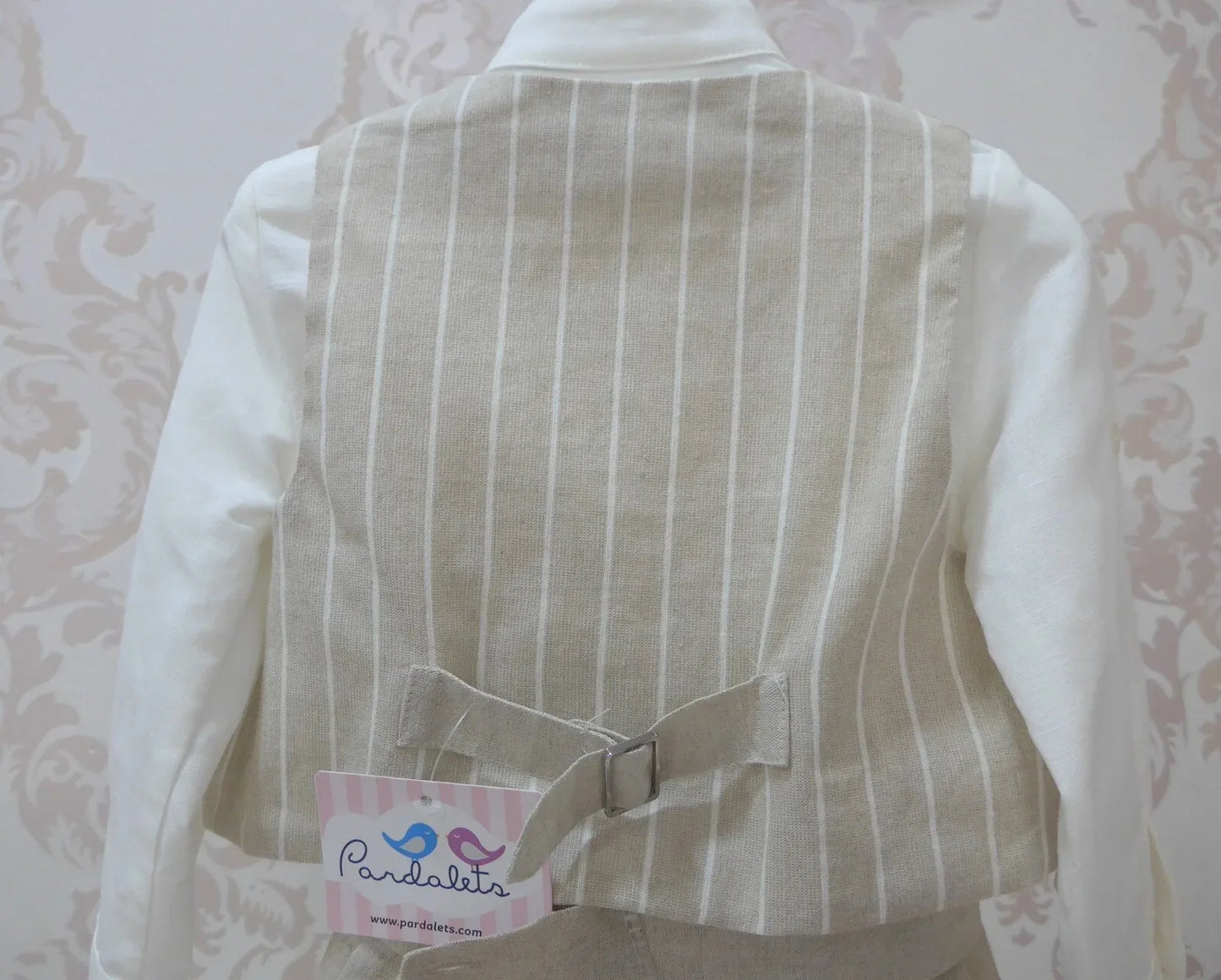 Conjunto lino cuatro piezas beig - PARDALETS