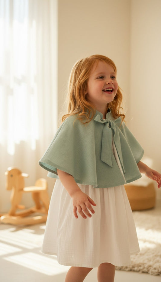 Capa lino verde empolvado