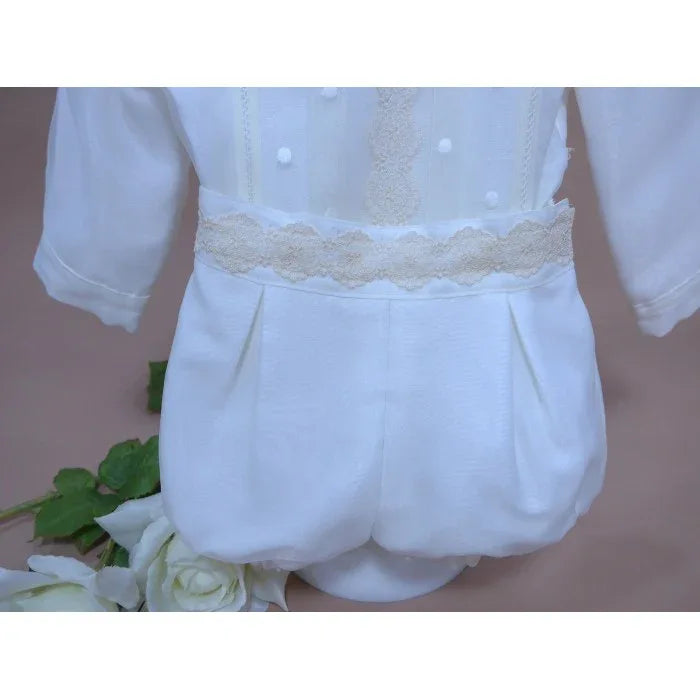 Conjunto bombacho organza bordada - PARDALETS