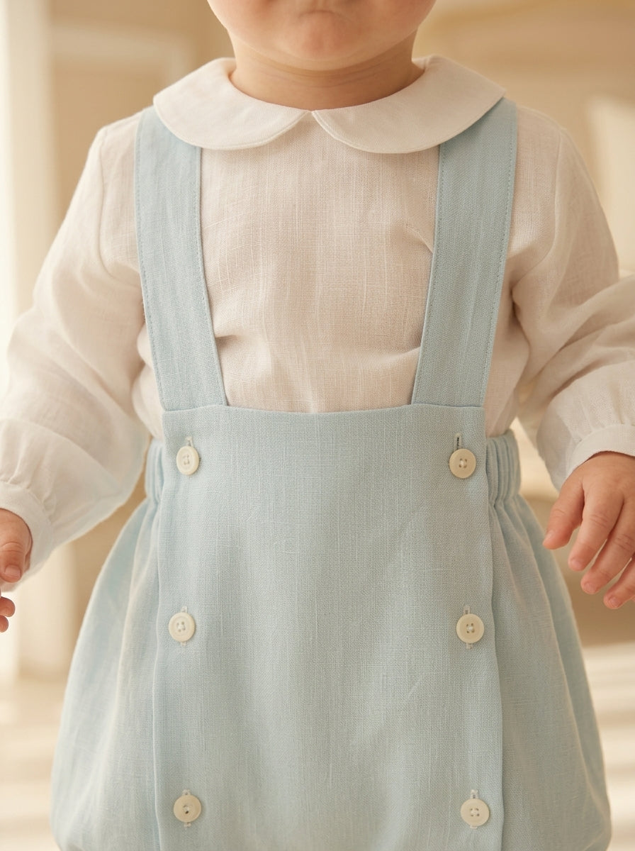 Peto hielo con camisa lino manga larga