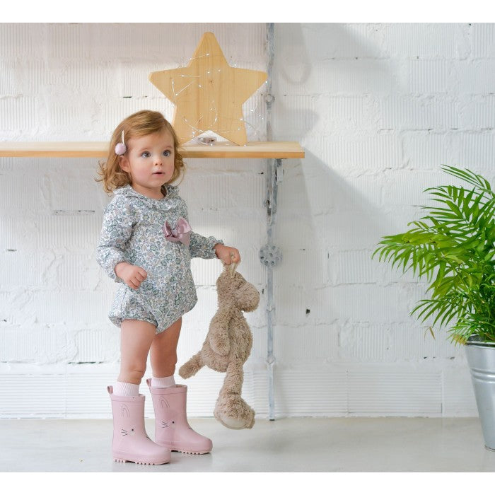 Pelele estampado flores rosas