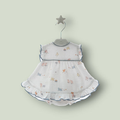 Jesusito bambula blanco estampado animalitos