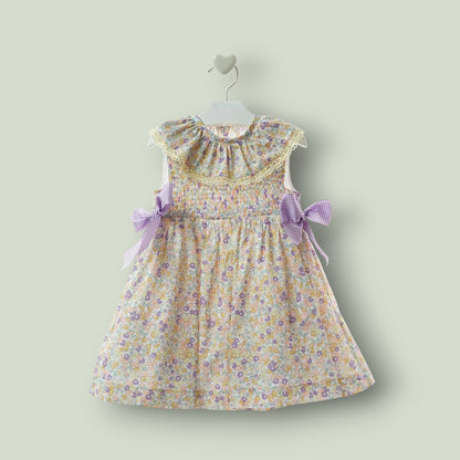 Vestido florecitas lila "Samurai"