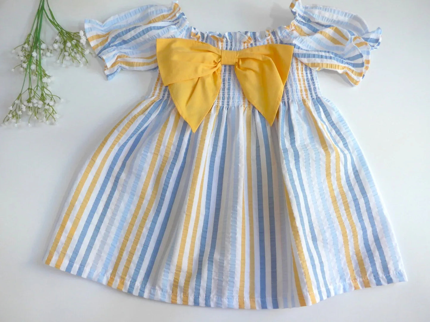 Vestido rayas cuerpo engomado - PARDALETS