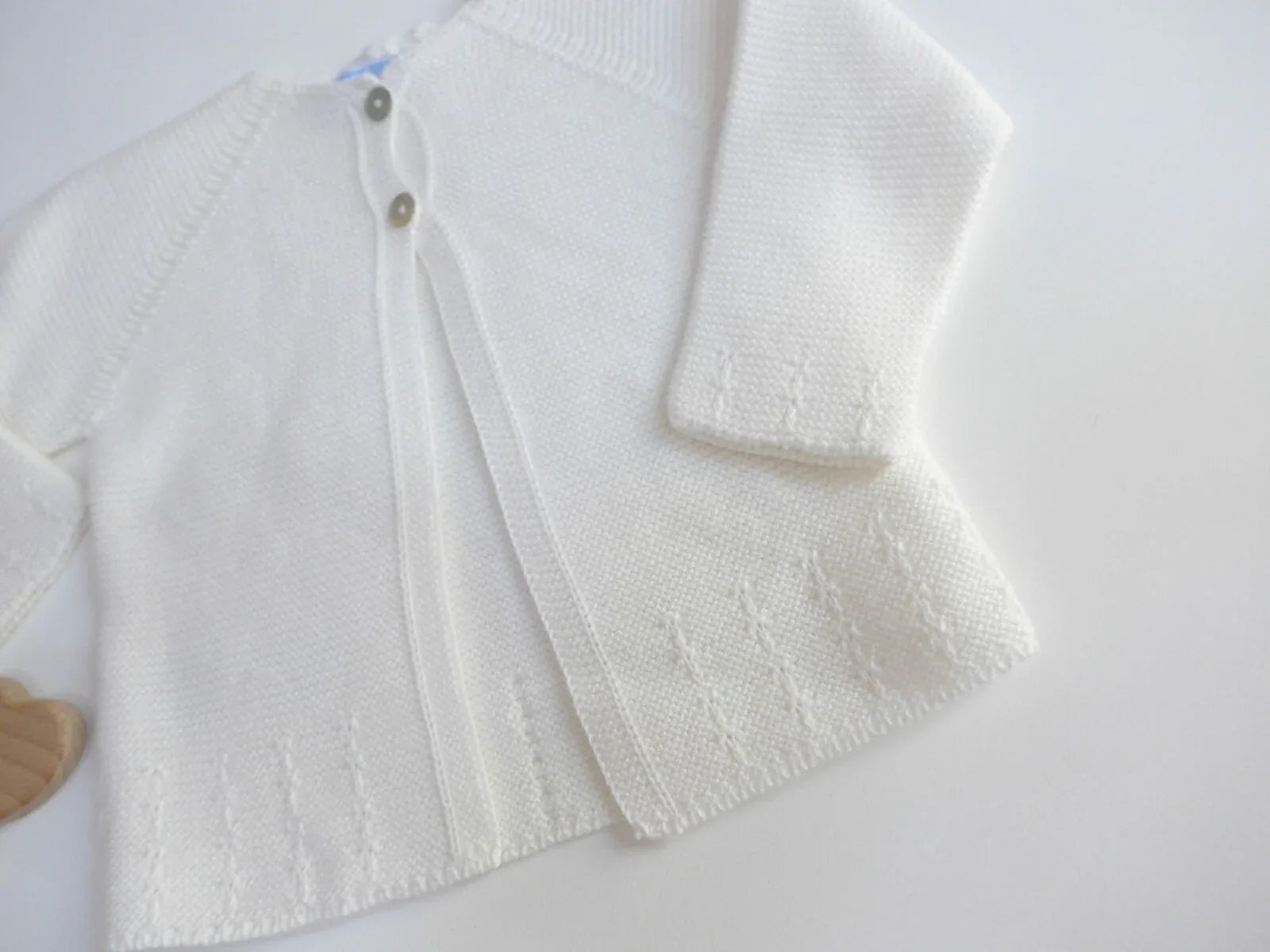 Chaqueta larga algodón beig con detalle - PARDALETS