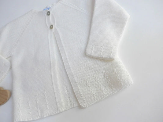 Chaqueta larga algodón beig con detalle - PARDALETS