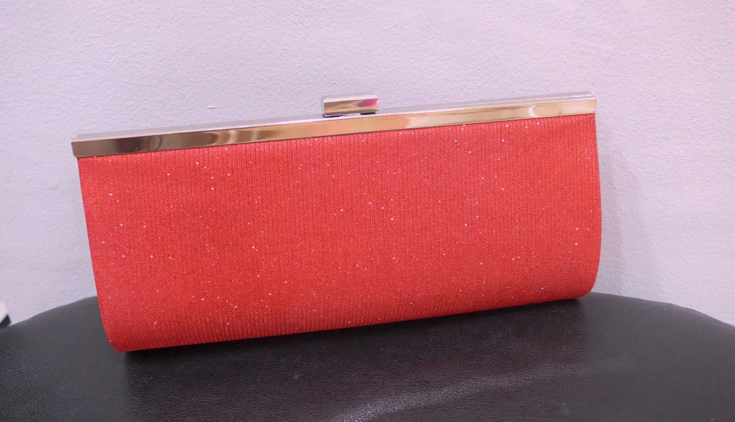 Bolso fiesta rojo con brillos - PARDALETS