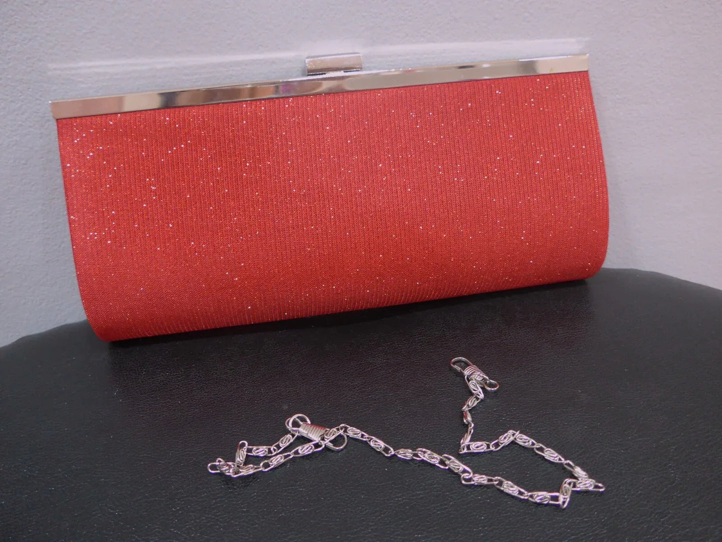 Bolso fiesta rojo con brillos - PARDALETS