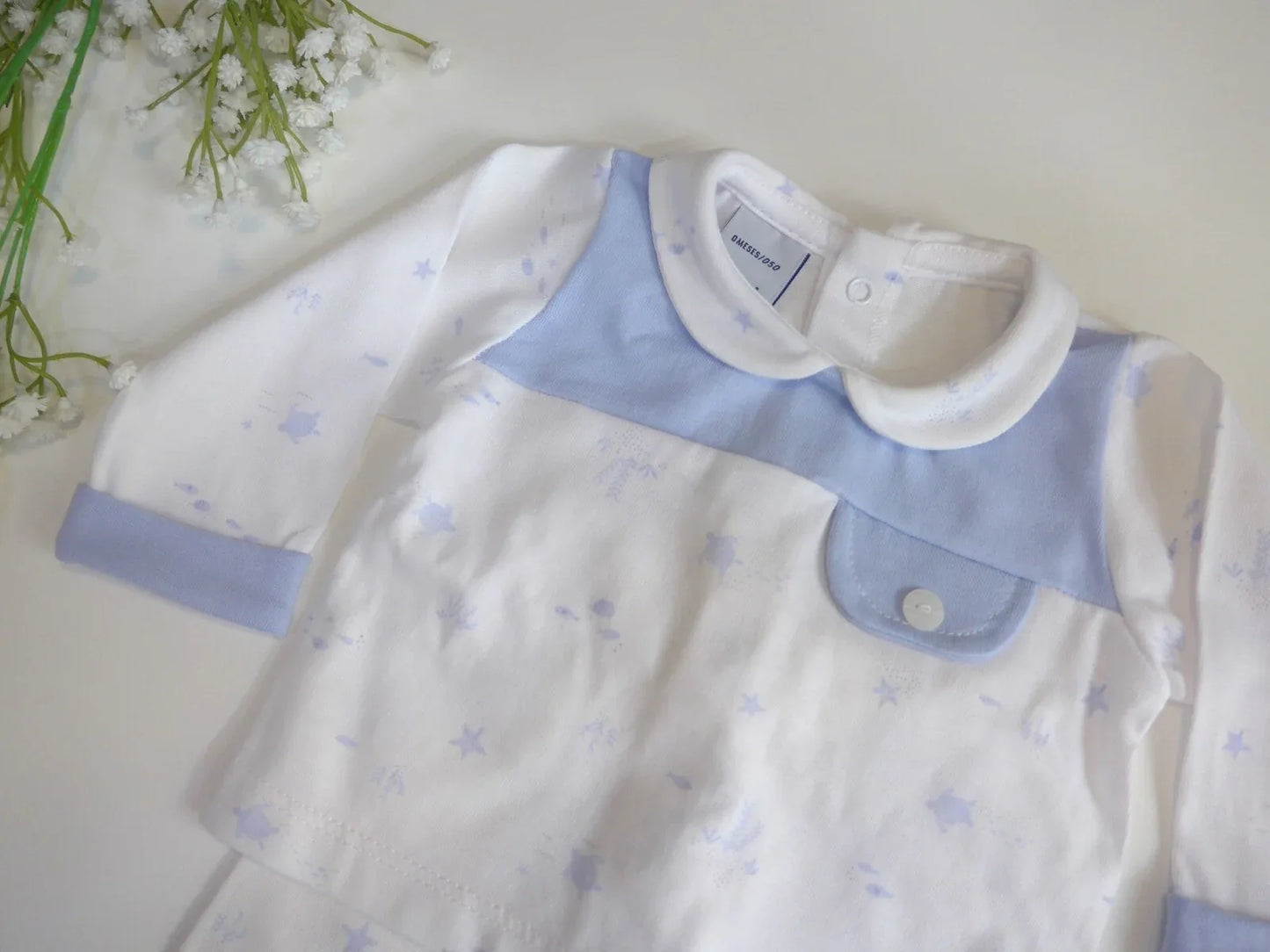 Jubon y polaina tortugas y peces azules - PARDALETS