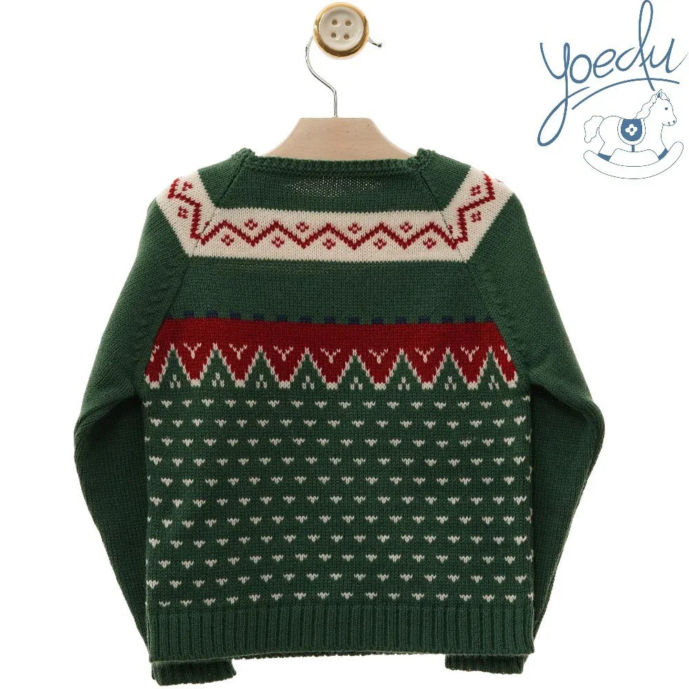 Jersey verde con greca roja y blanca - PARDALETS