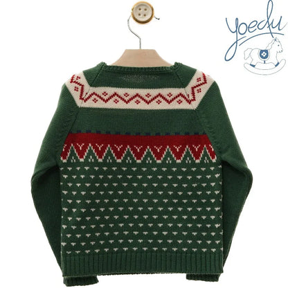 Jersey verde con greca roja y blanca - PARDALETS