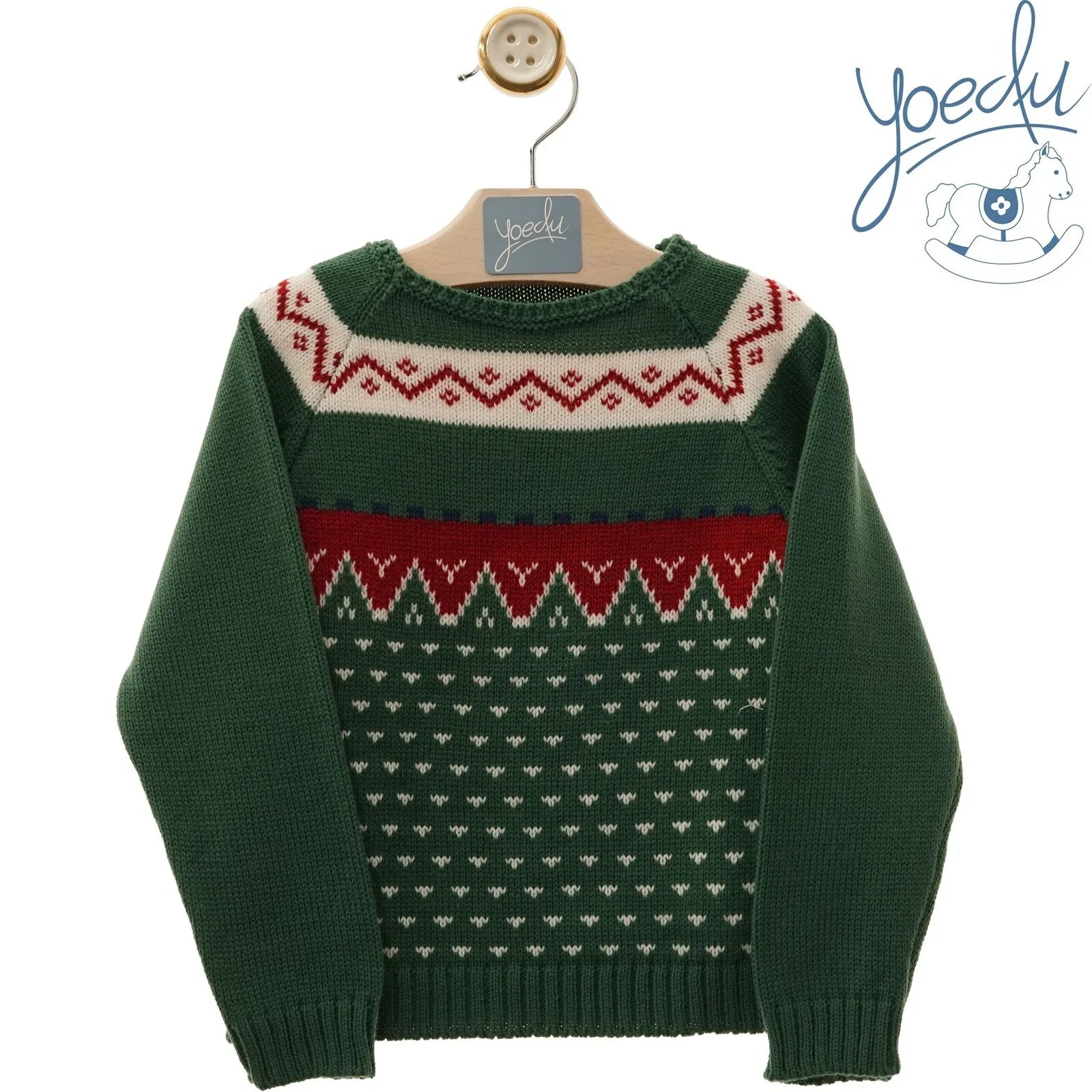 Jersey verde con greca roja y blanca - PARDALETS