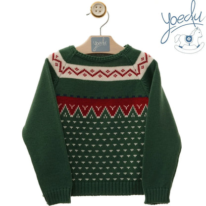 Jersey verde con greca roja y blanca - PARDALETS