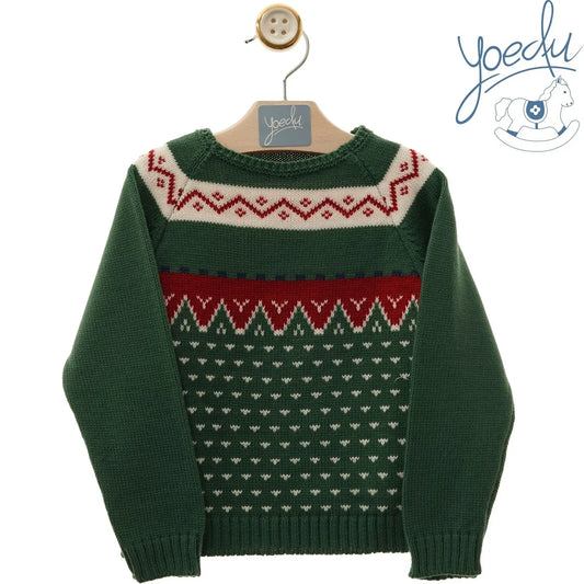 Jersey verde con greca roja y blanca - PARDALETS