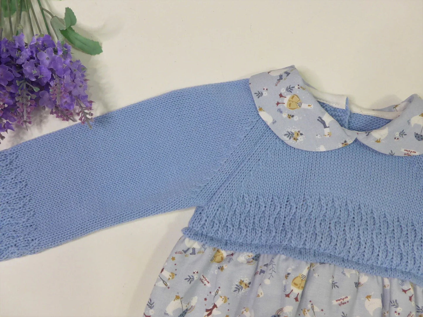 Pelele celeste y estampado de patitos - PARDALETS