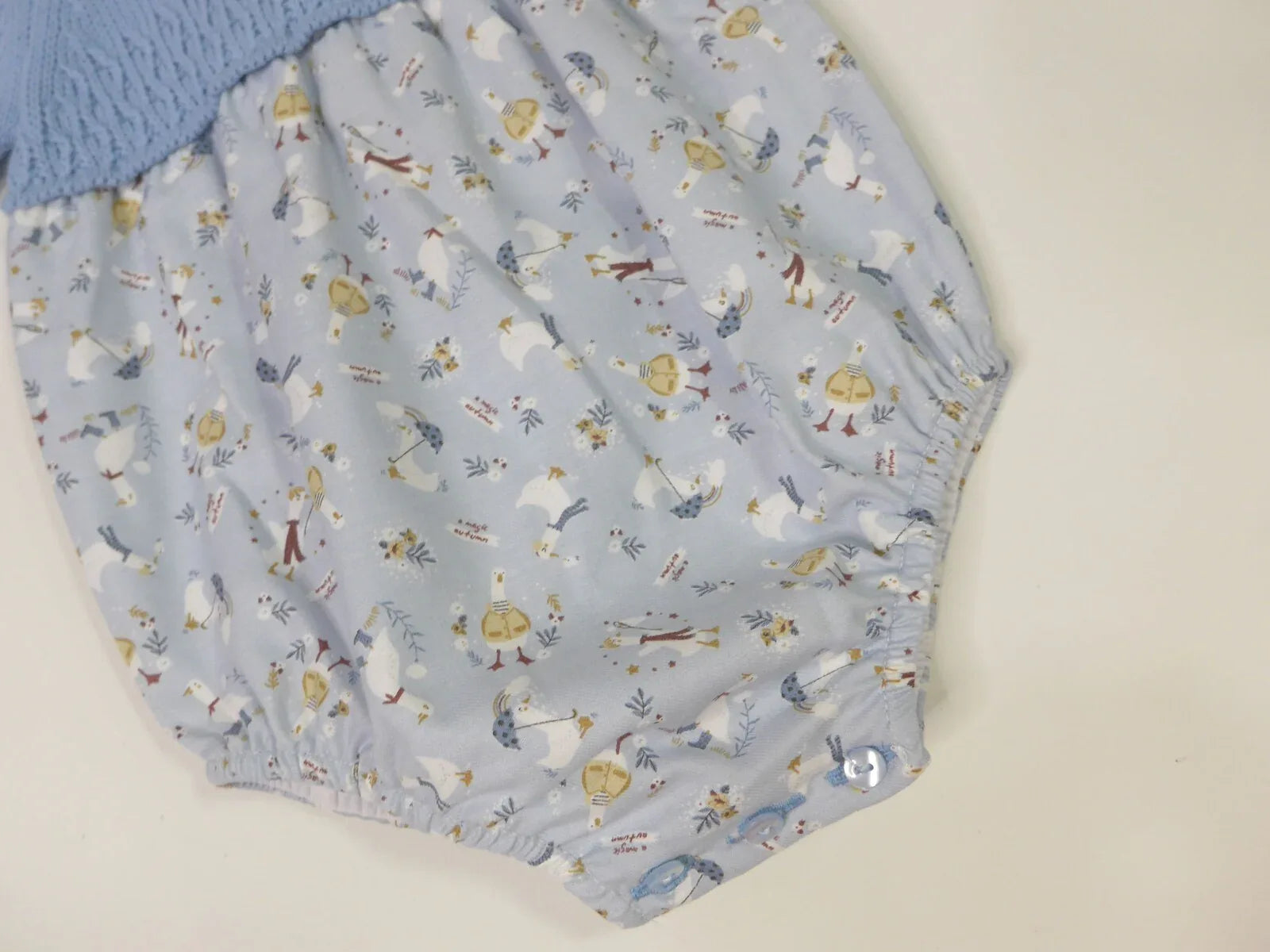 Pelele celeste y estampado de patitos - PARDALETS