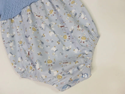 Pelele celeste y estampado de patitos - PARDALETS