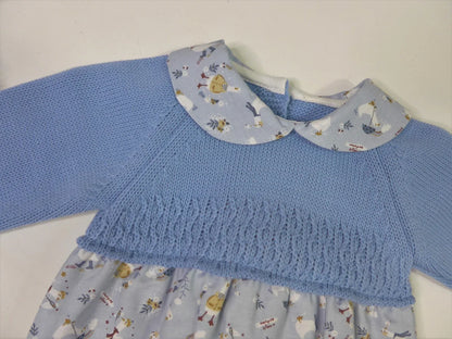 Pelele celeste y estampado de patitos - PARDALETS