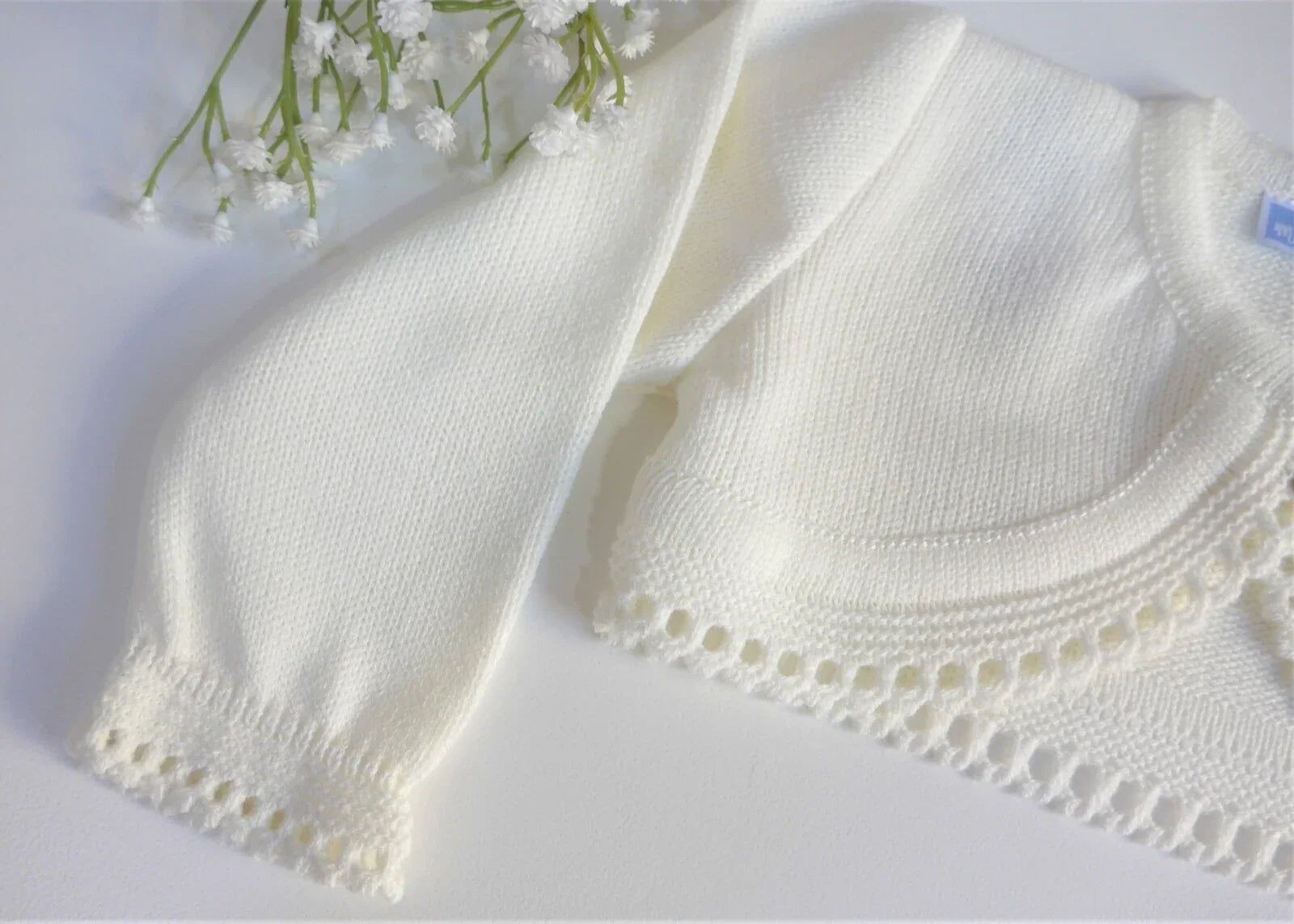 Chaqueta corta bolero lana beig - PARDALETS