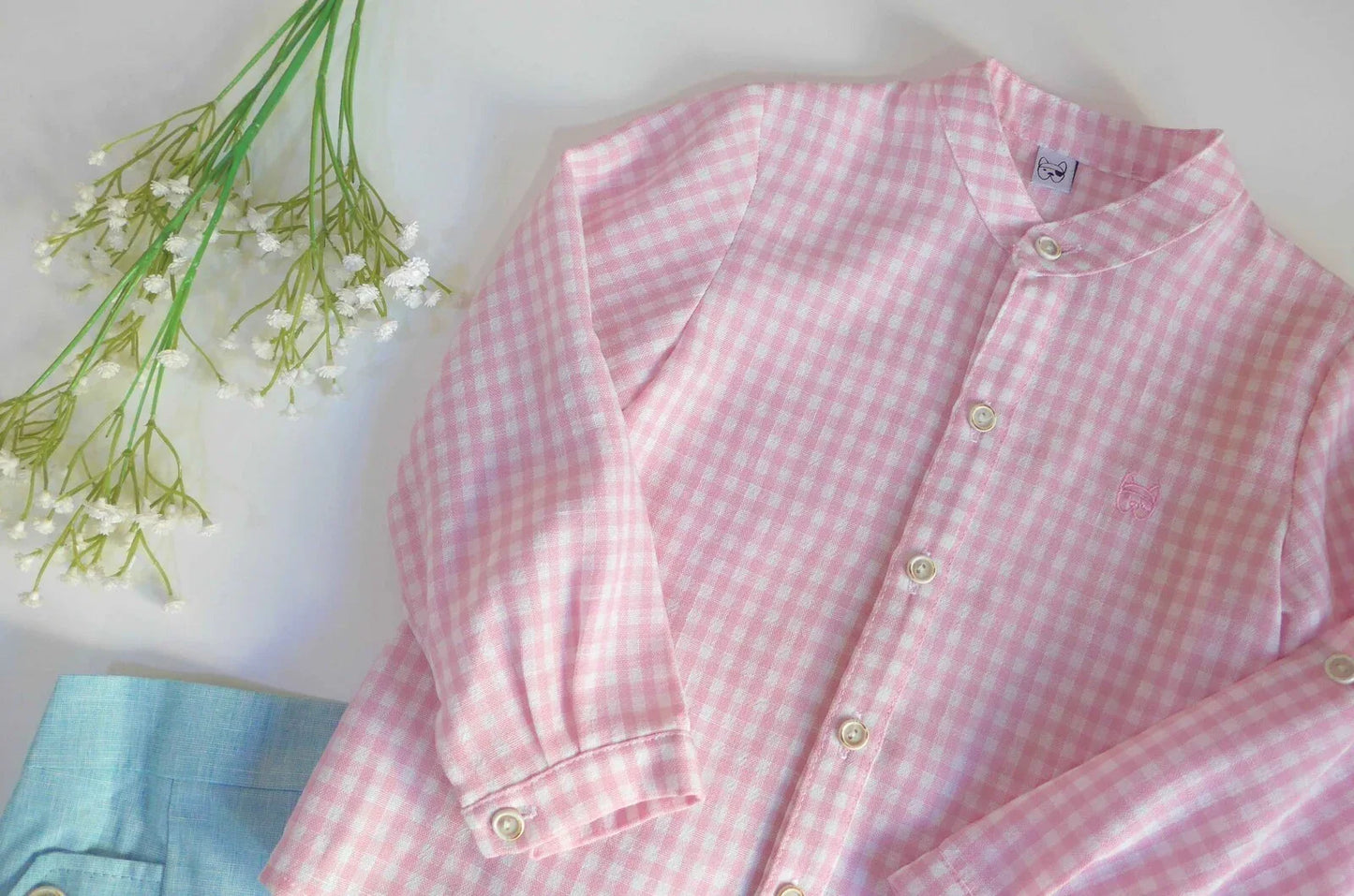 Conjunto camisa rosa y short verde "Venus" - PARDALETS