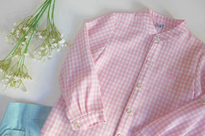 Conjunto camisa rosa y short verde "Venus" - PARDALETS