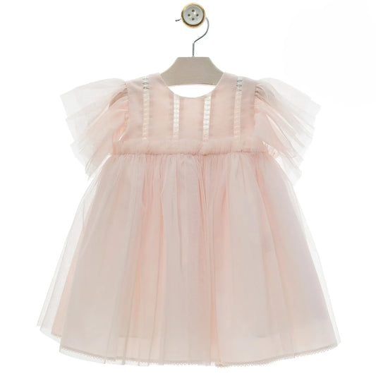 Vestido tul rosa "Perla" - PARDALETS